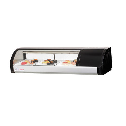 Everest ESC47R Refrigerated Display Case， Countertop， 1.48 Cu. Ft. Cap.