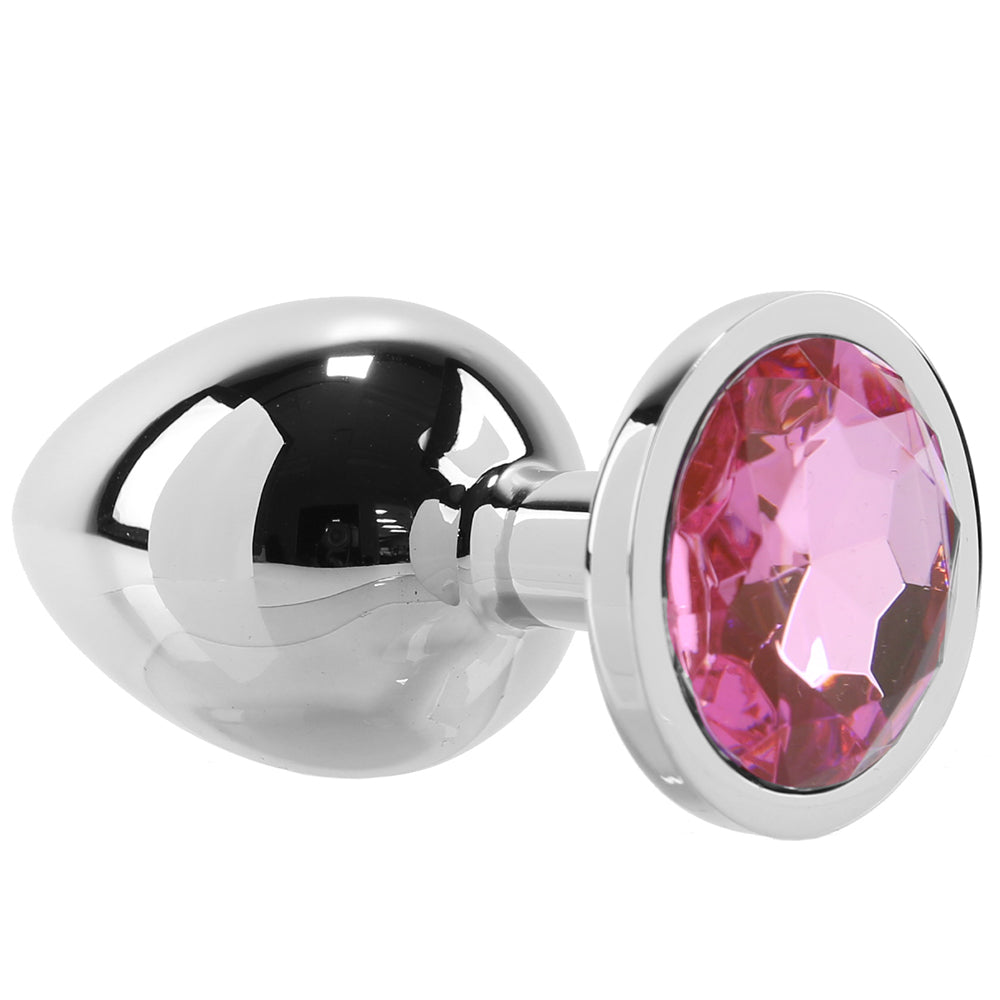 Pink Gem Anal Plug in Large