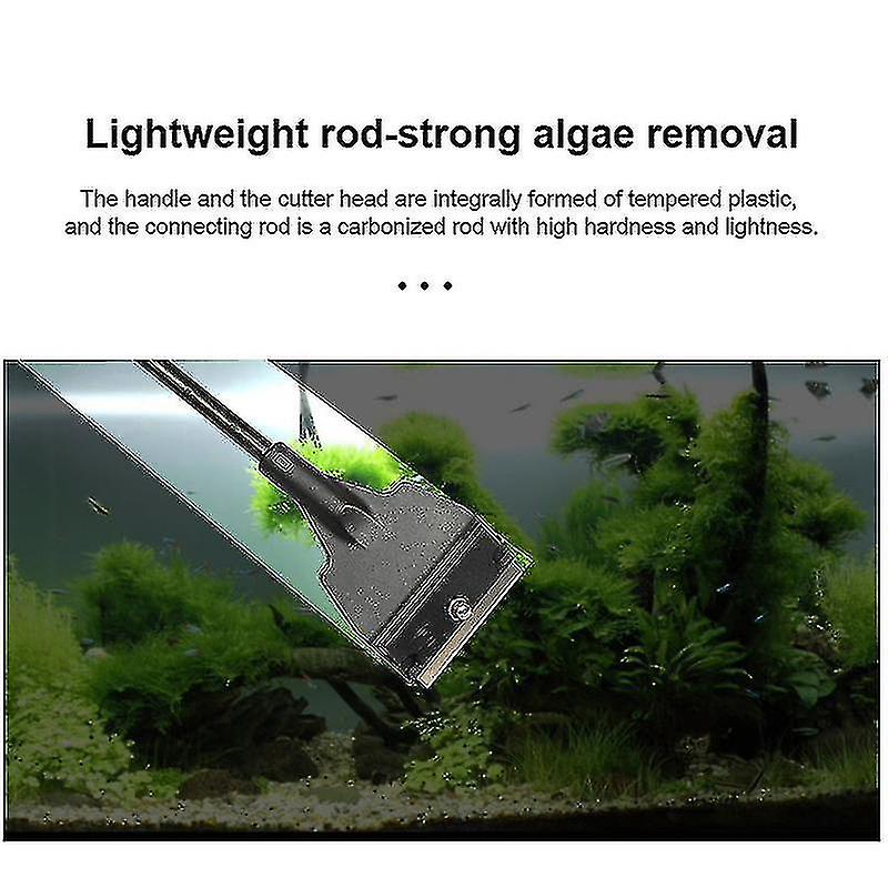 Aquarium Glass Fish Tank Abs Tempered Plastic Algae Scraper Blade Cleaner Aquatic Water Live Plant Grass Cleaning Multi-tool