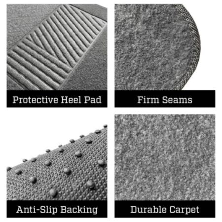 Autocraft Car and SUV Floor Mat， Grey Carpet， Universal， 4 Piece