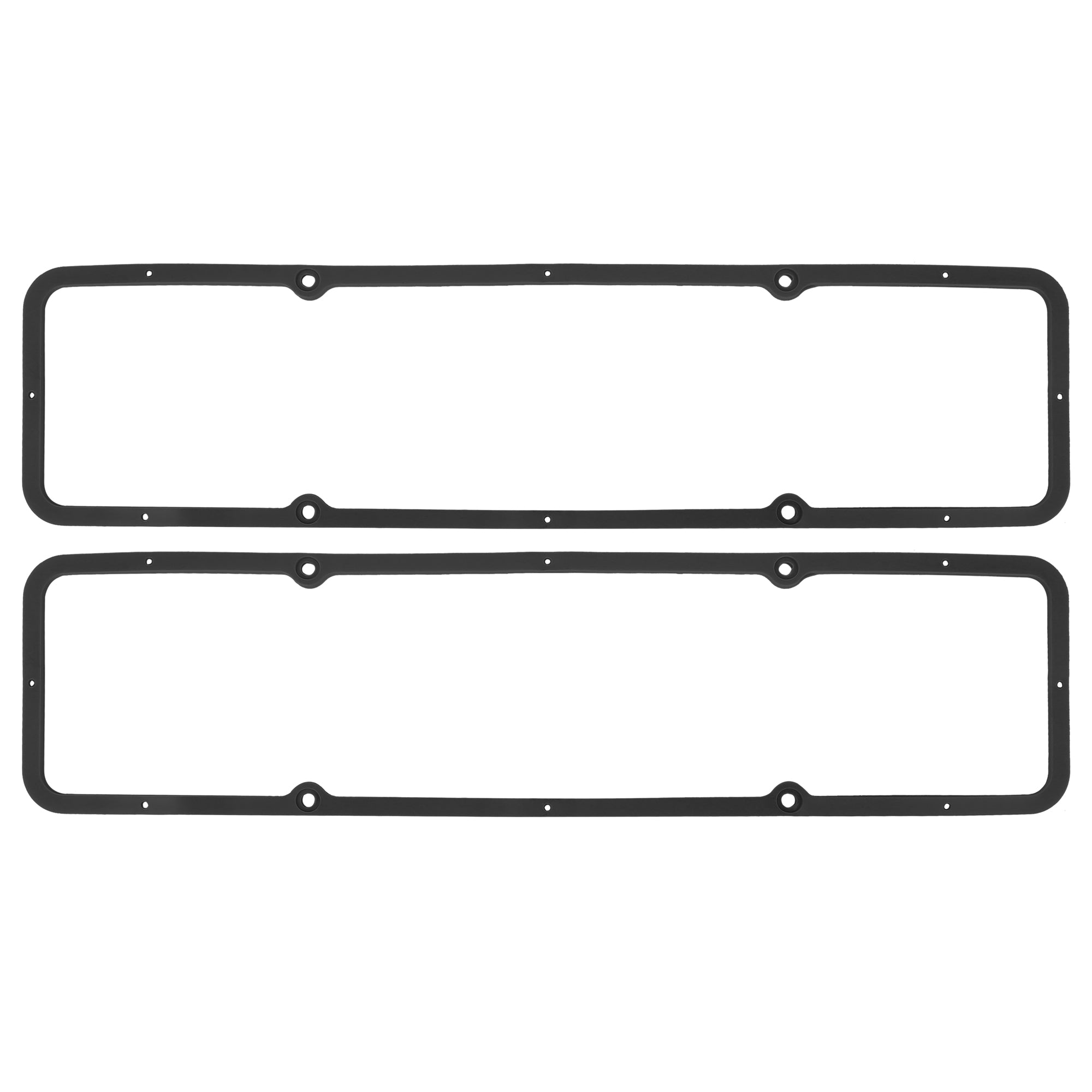 2pcs Black Engine Valve Cover Rubber Steel Core Gasket for Chevy SBC