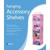 Whitmor 5 Shelf Hanging Sweater Shelves - Closet Organizer - Pink