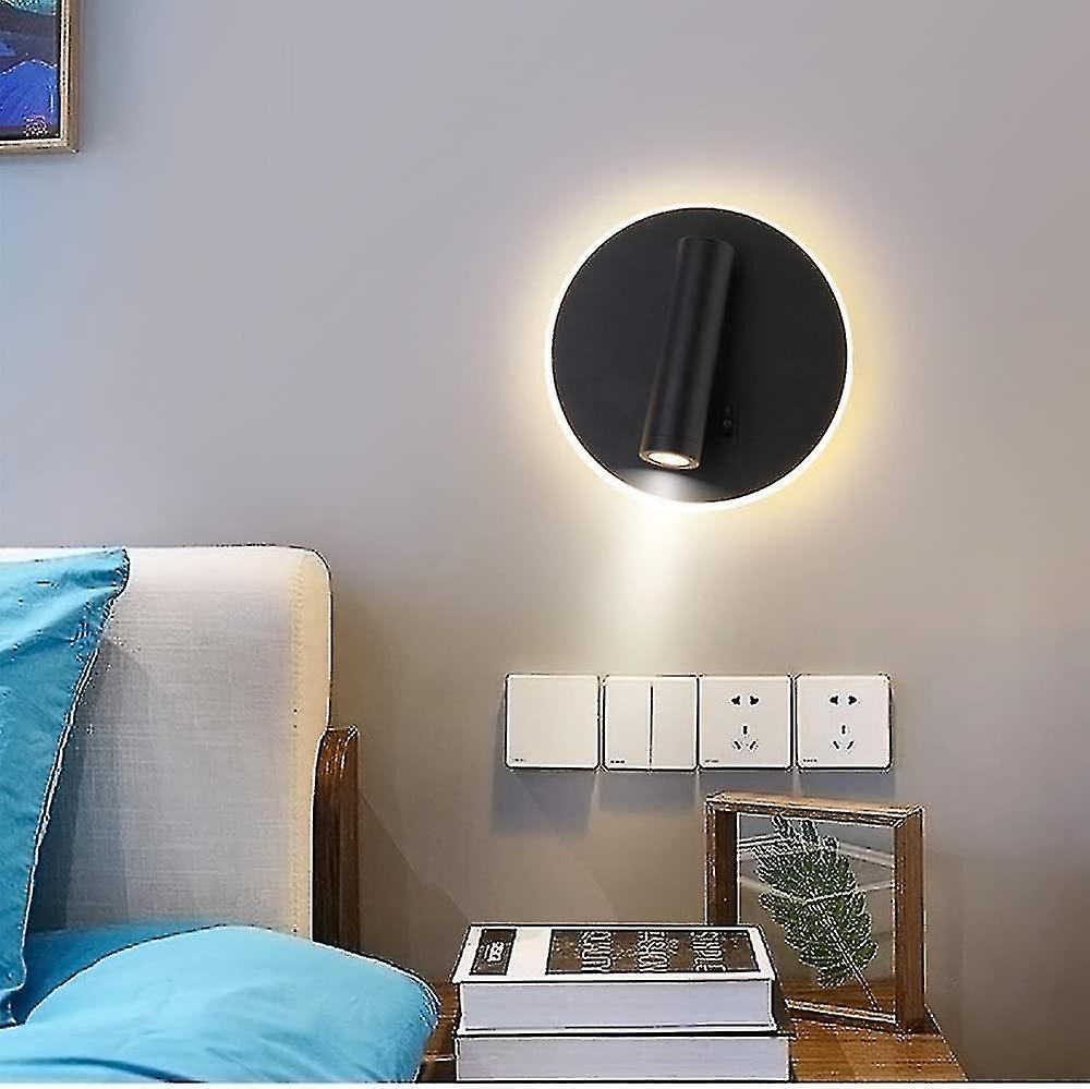 Wall Wash Light Black Bed Led With Interior Wall Adjustable Spotlight Reading Lamp Aluminio Wall Lam