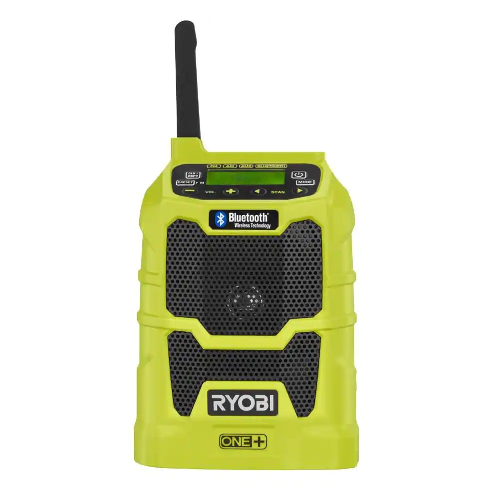 RYOBI P742 ONE+ 18V Cordless Compact Radio with Bluetooth Wireless Technology