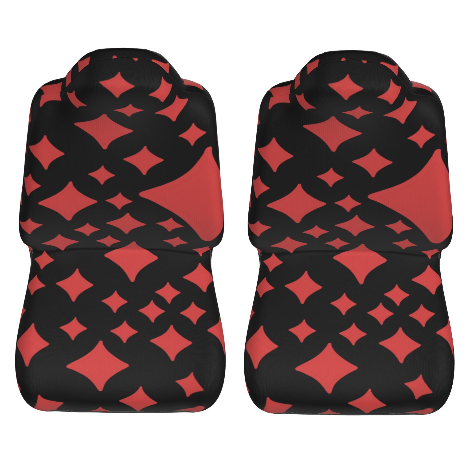 ZICANCN Car Seat Cover Poker Pink Diamonds Car Front Seat Covers Protectors ， Automotive Seat Covers for Cars Trucks Suv