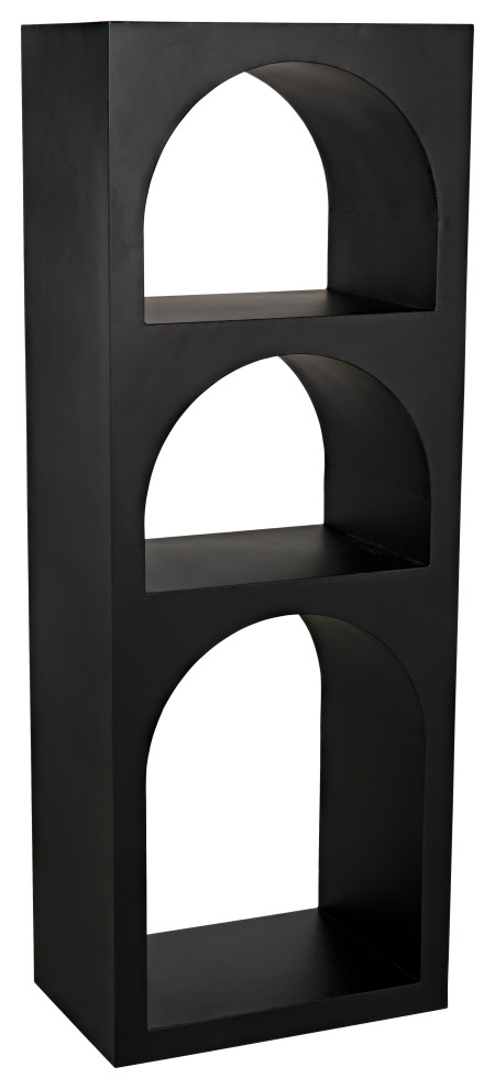 Aqueduct Bookcase  A  Black Metal   Industrial   Bookcases   by Noir  Houzz