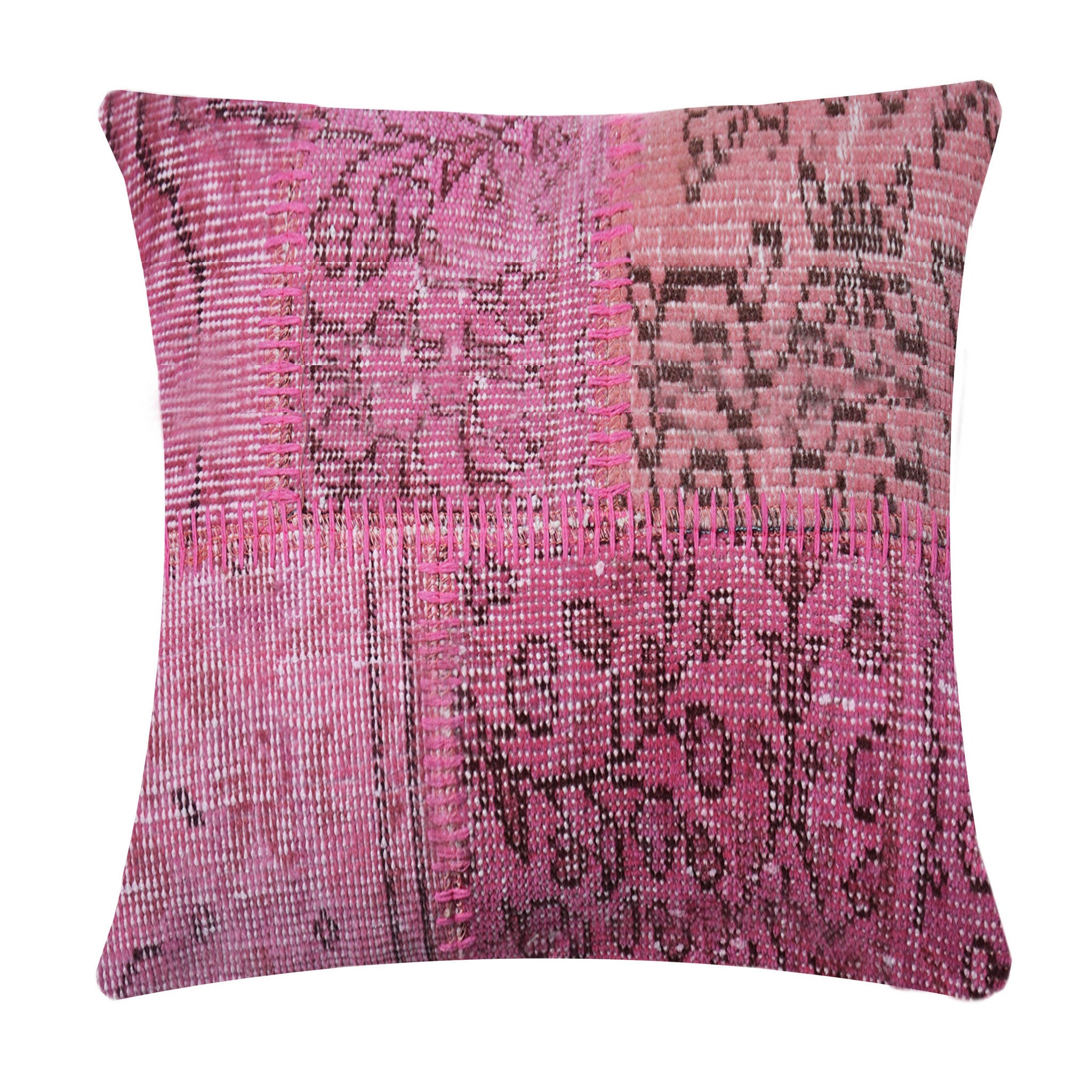 45X45 Cm Hali Bursa Handmade Over Dyed Cushion Cover Sec0082Pm