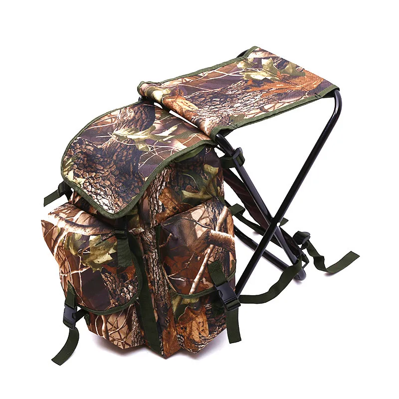 Outdoor Sports Backpack Chair Folding Stool Camping Hiking Fishing Stool Amazon Wholesale Custom