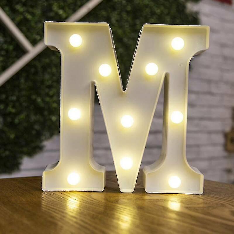 Born Pretty Decorative Alphabet Number Letter Led Lights Luminous Number Lamp Decoration Battery Night Light Party Bedroom Decoration