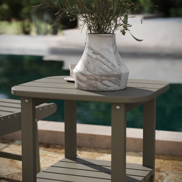 AllWeather Adirondack Style Patio Side Table