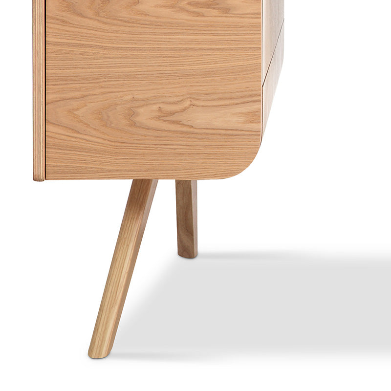 CELIO Study Desk with Storage 1.2M - Natural Ash Oak