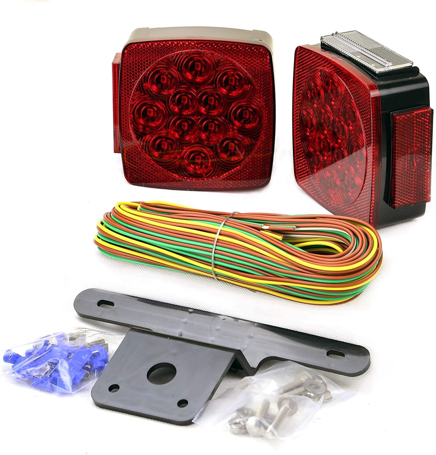 LIBRA Trailer Slim LED Submersible Square Tail/Side Light Kit for Under 80