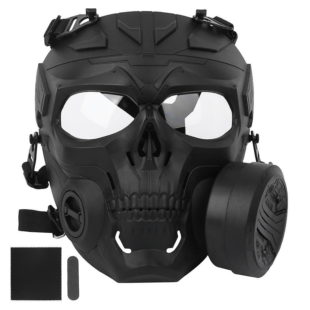 Mechanical Skull Fan Face Shield Cosplay Prop Outdoor Sports Wicking Face Guards