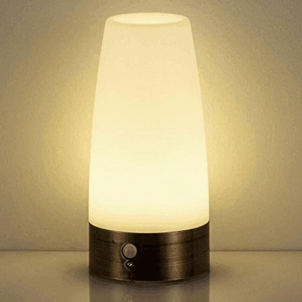 Touch Sensor Night Light Bedside Table Lamp Bedroom Decor Battery Powered