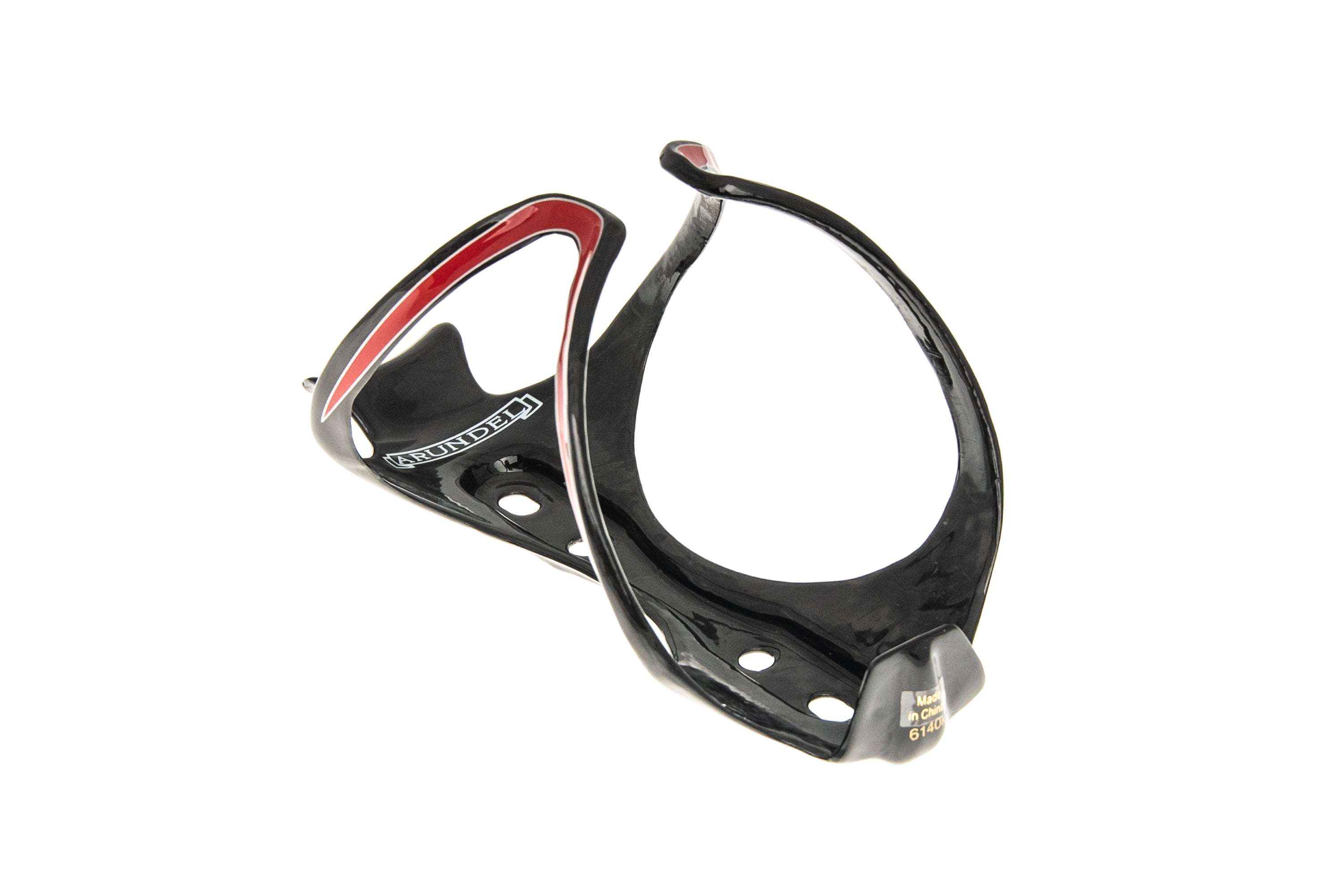 Arundel Mandible Carbon Water Bottle Cage Glossy Black/Red