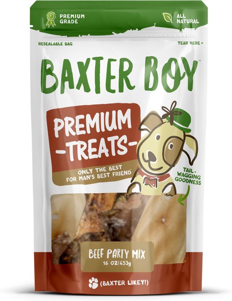 Baxter Boy Beef Party Mix Dog Treats， 16-oz bag