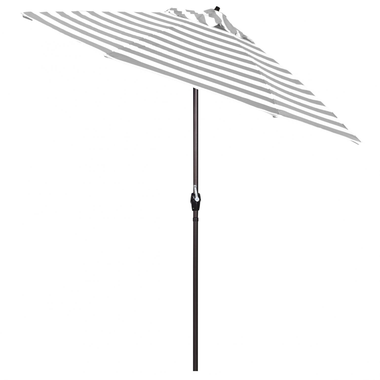 California Umbrella Casa Series 9 Ft Octagonal Aluminum Auto Tilt Patio Umbrella W/ Crank Lift