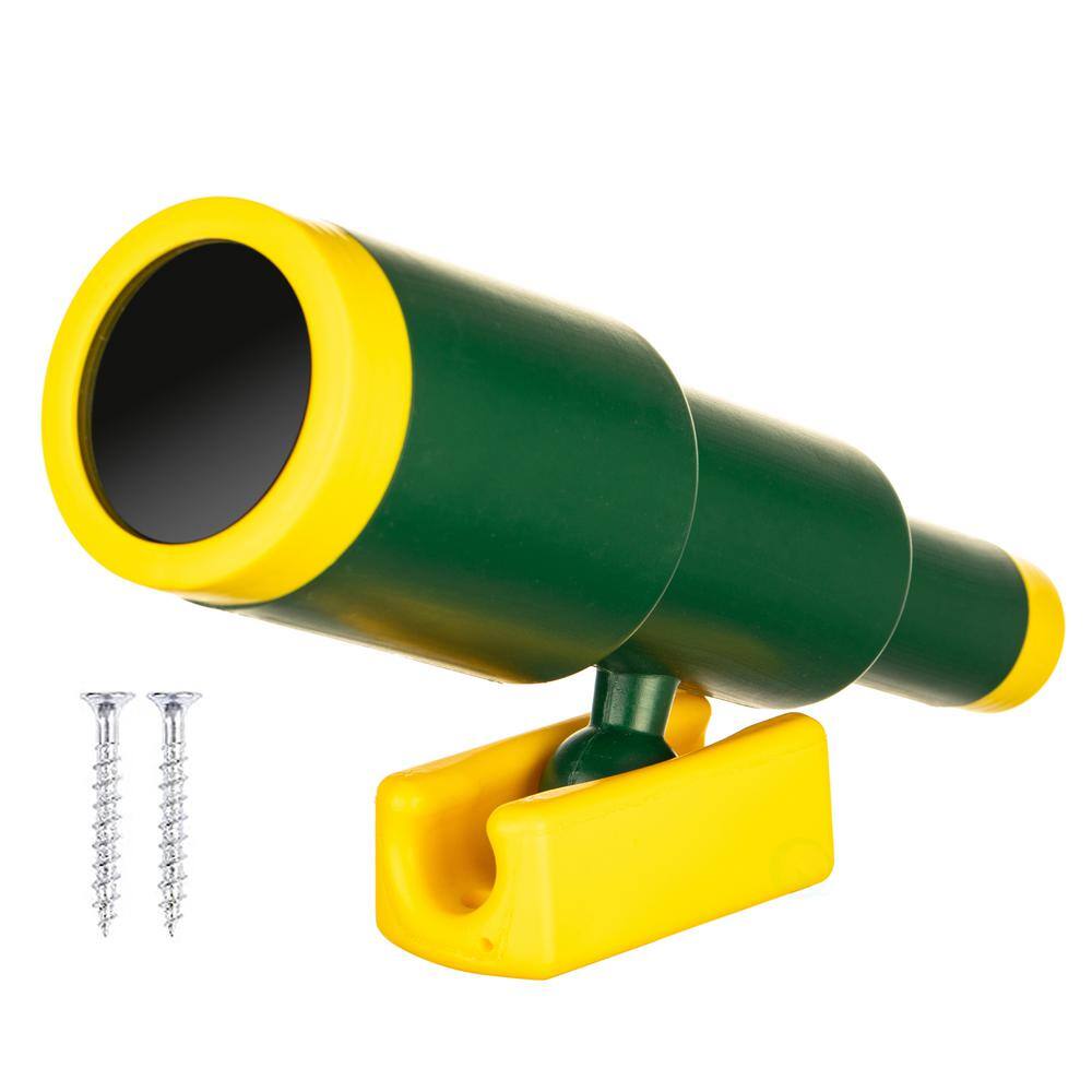 PLAYBERG Green and Yellow Plastic Outdoor Gym Playground Pirate Ship Telescope Treehouse Toy Accessories Binocular for Kids QI004562.GN