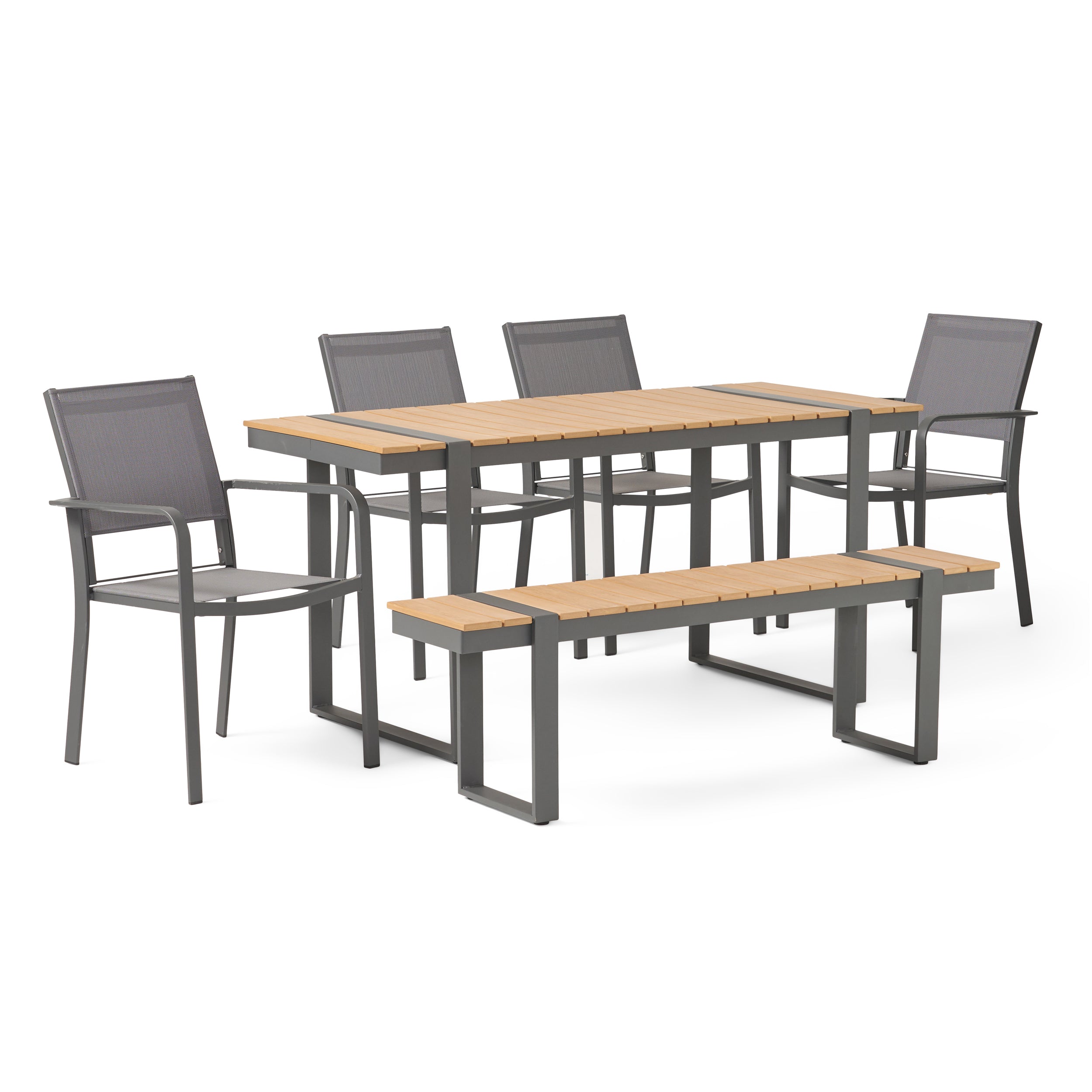 Watts Outdoor 6 Piece Aluminum Dining Set