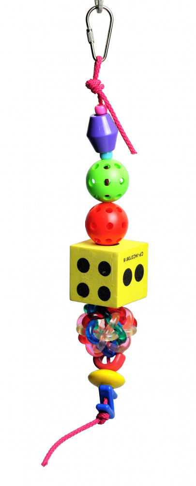 A  E Happy Beaks JBs Dice Bird Toy