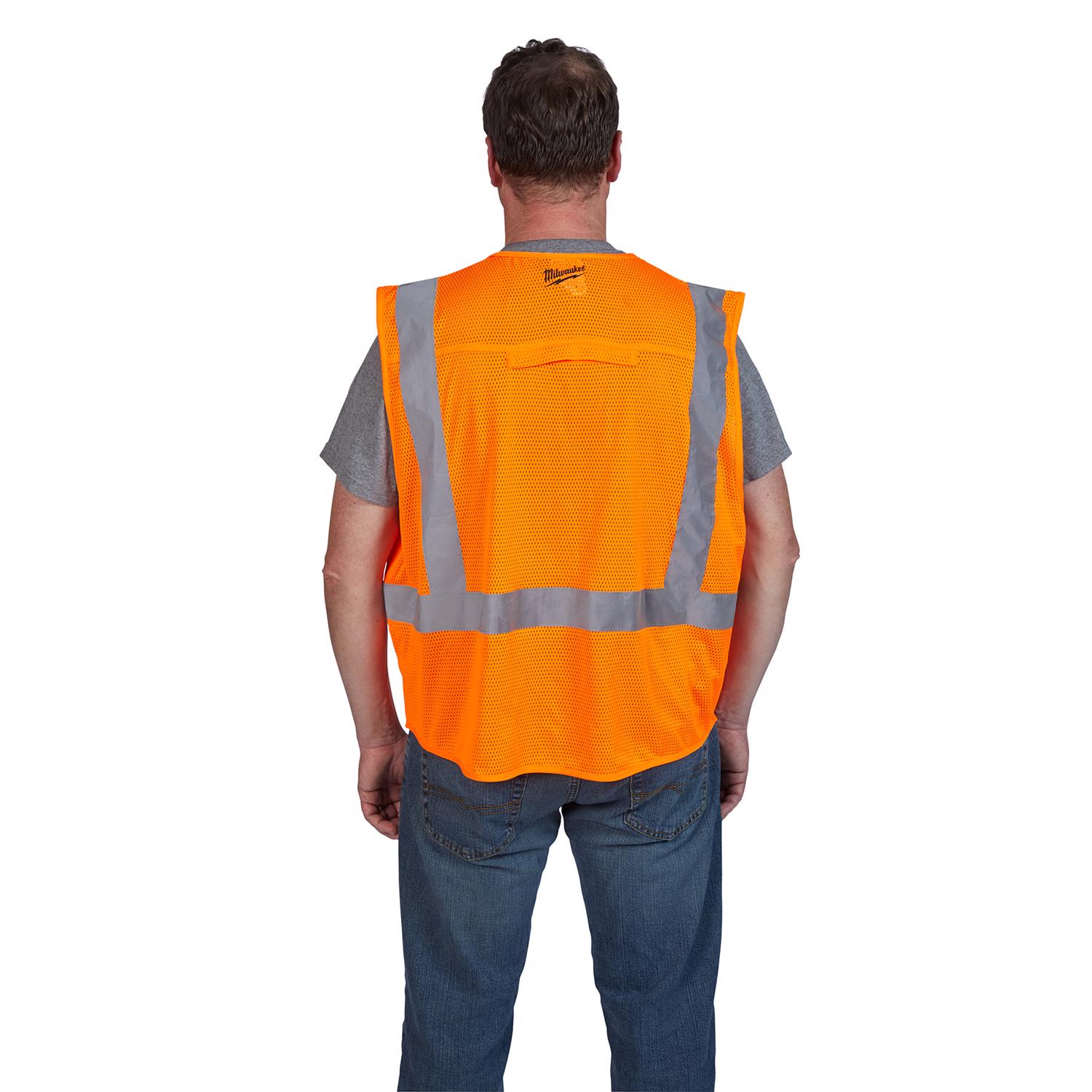 MW Reflective Safety Vest Hi-Viz Orange L/XL