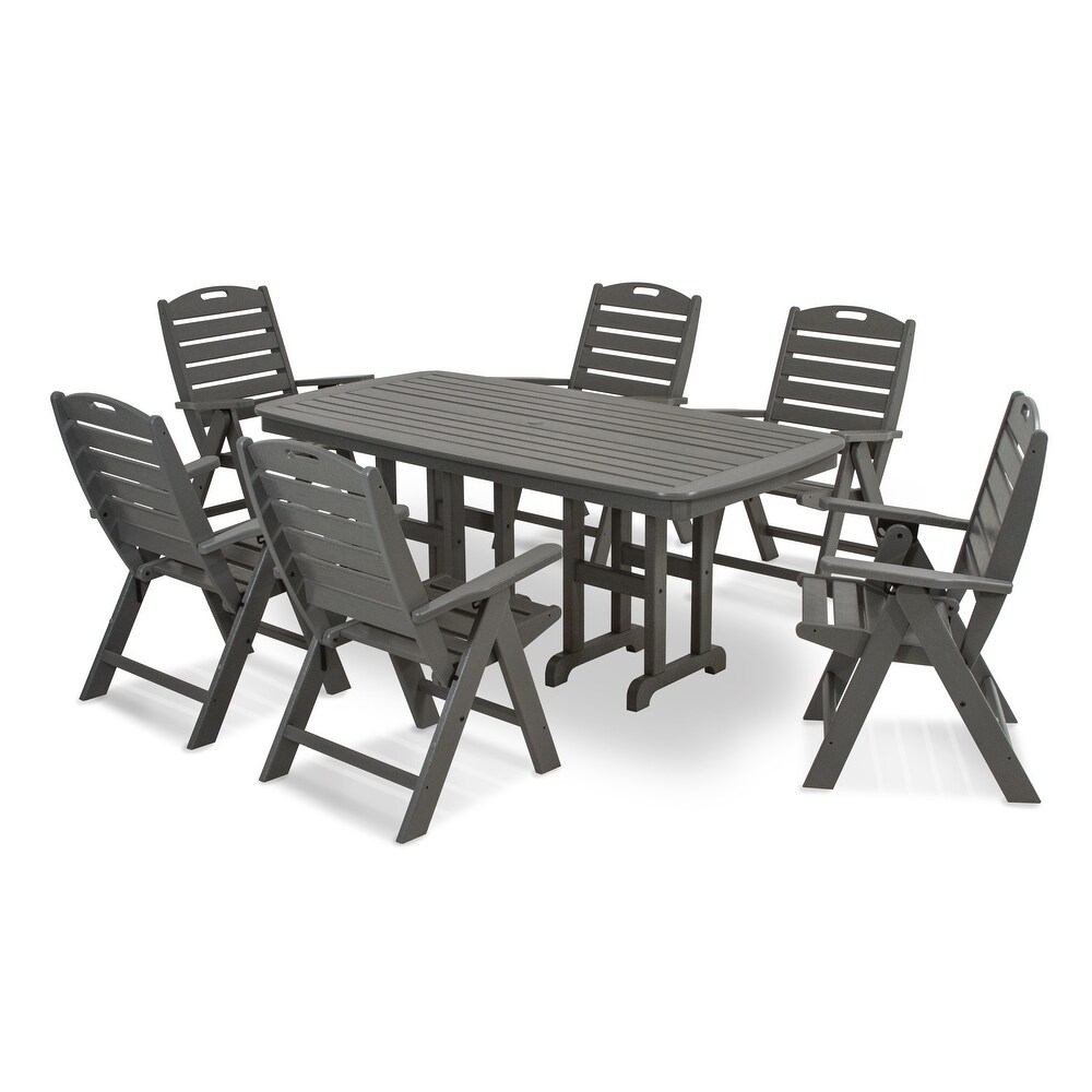 POLYWOOD Nautical 7 Piece Dining Set