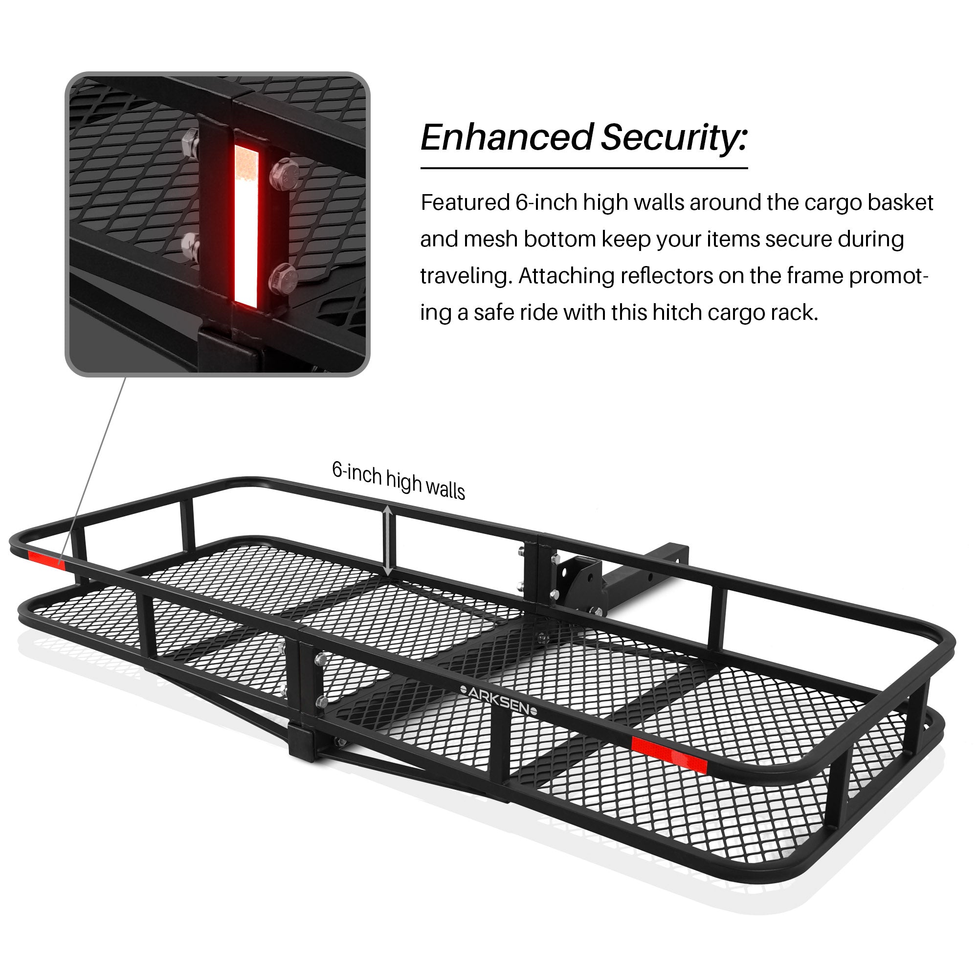 Arksen Folding Cargo Carrier Luggage Basket 2