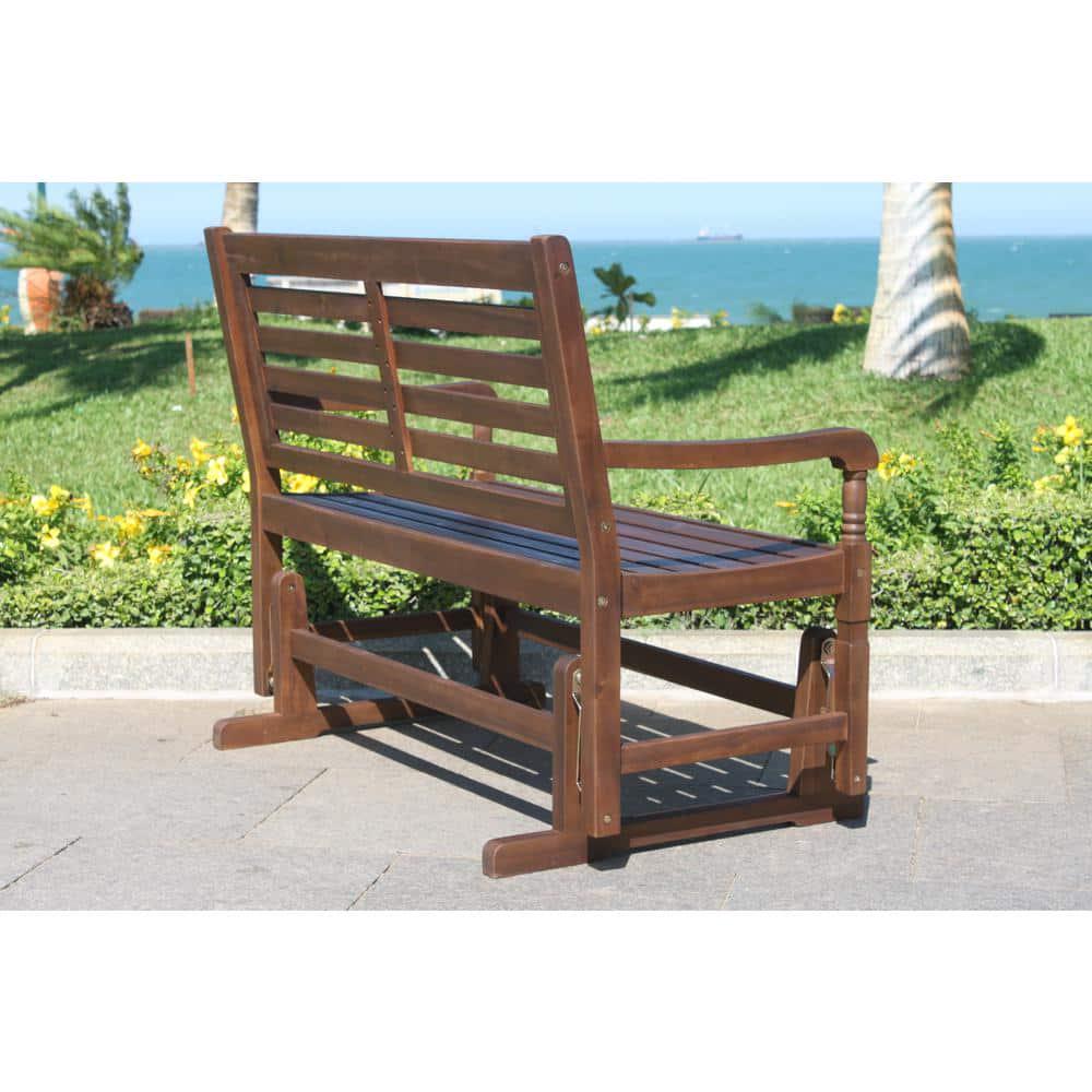 northbeam Nantucket Hardwood Outdoor Glider Bench