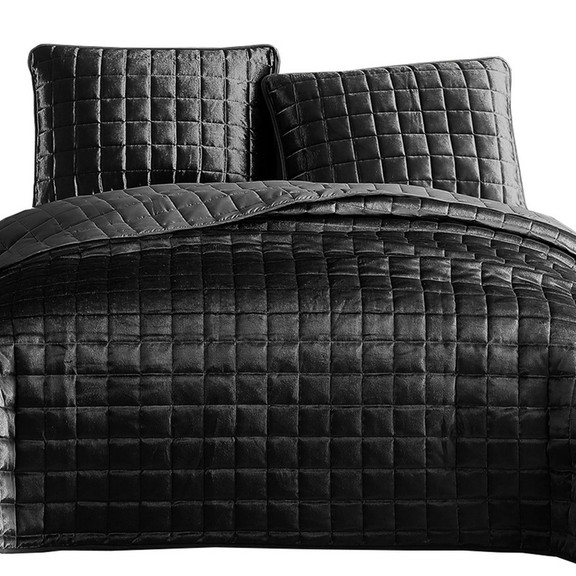 Benjara BM225238 3 Piece Queen Size Coverlet Set w...