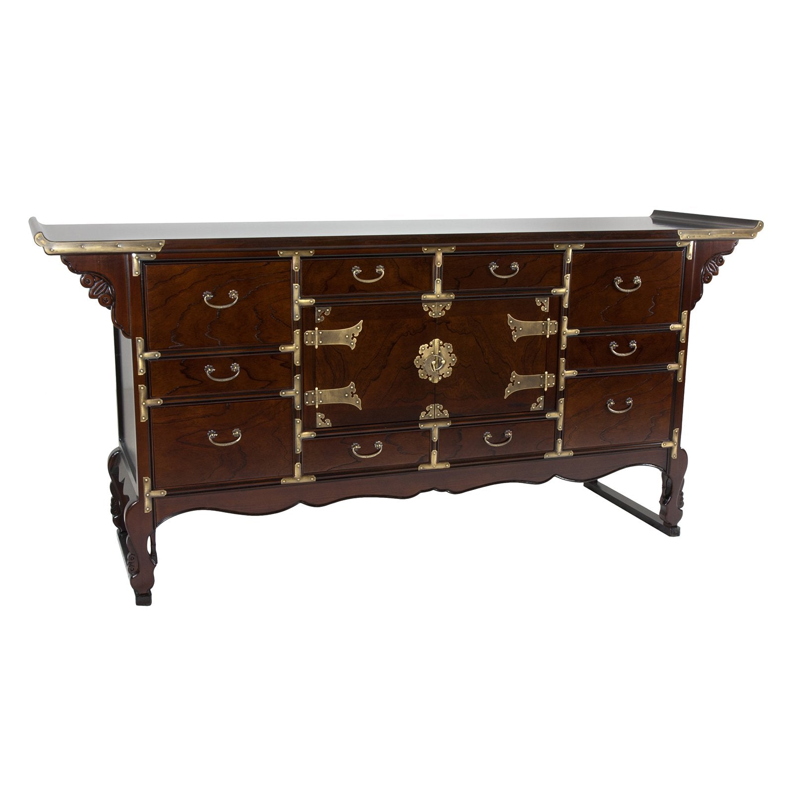 Oriental Furniture Korean Tansu Style 13-Drawer Buffet Server, oriental style, classic Korean item, decorative piece with practical use