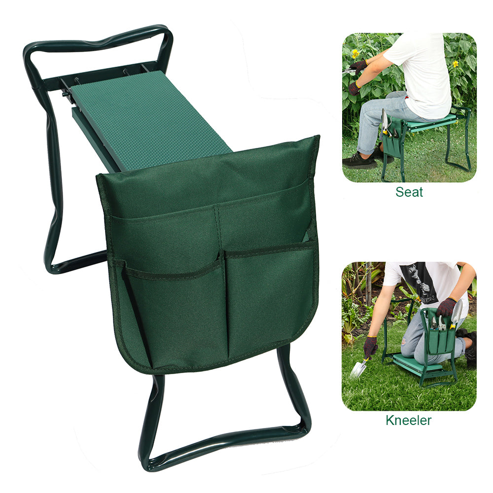 INTBUYING Folding Garden Kneeler Bench Kneeling Soft Eva Pad Seat Gardening Stool