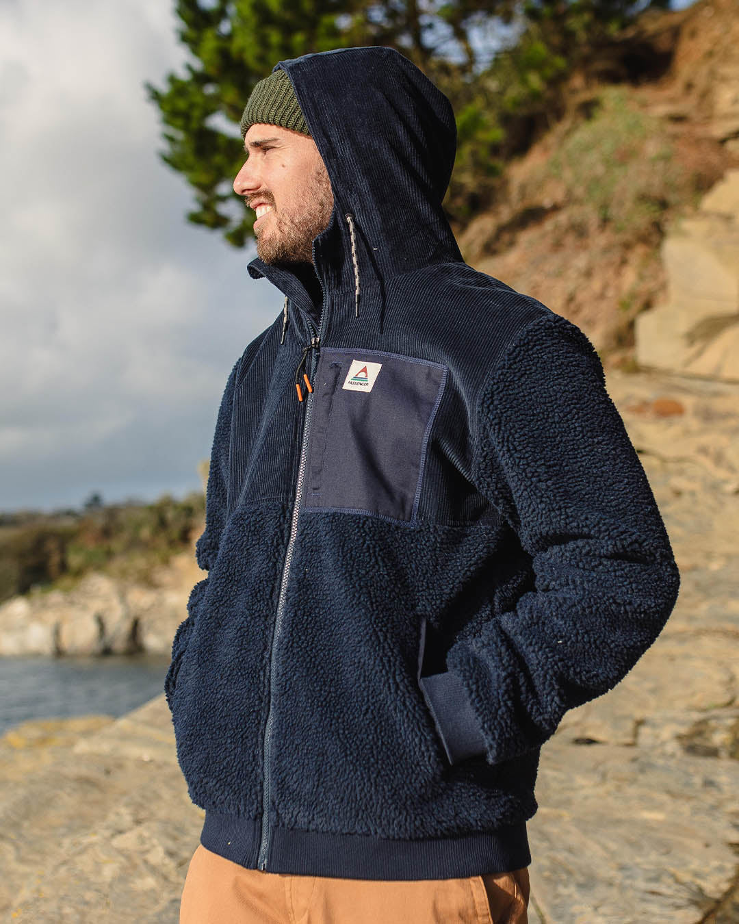 Adventure Recycled Deep-Pile Sherpa Fleece - Deep Navy