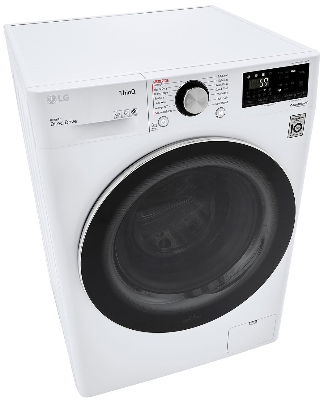 LG 2.4 Cu. Ft. White Compact Front Load Washer and Dryer Combo