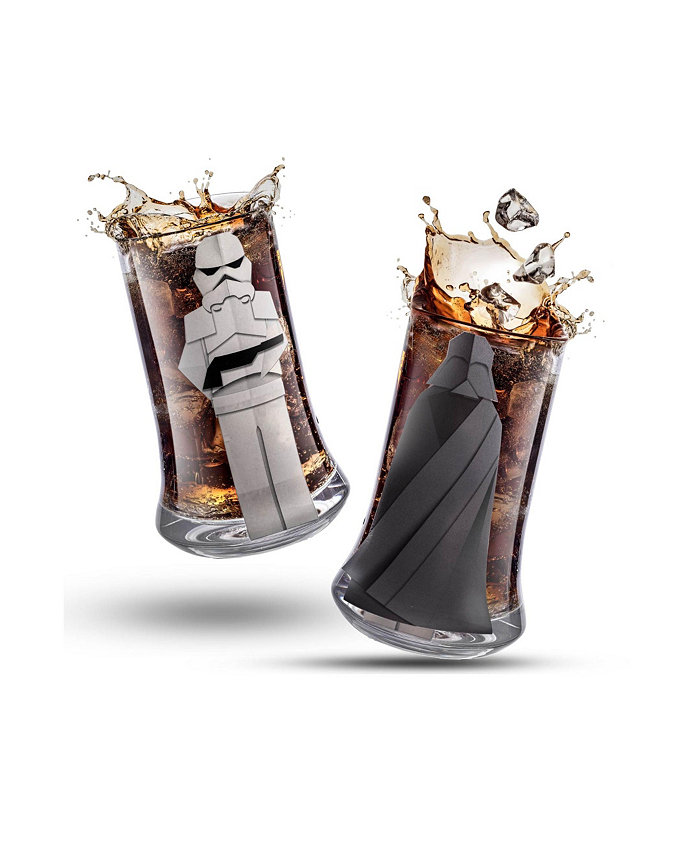 JoyJolt Star Wars Beware of The Dark Side Drinking Glasses Set of 2