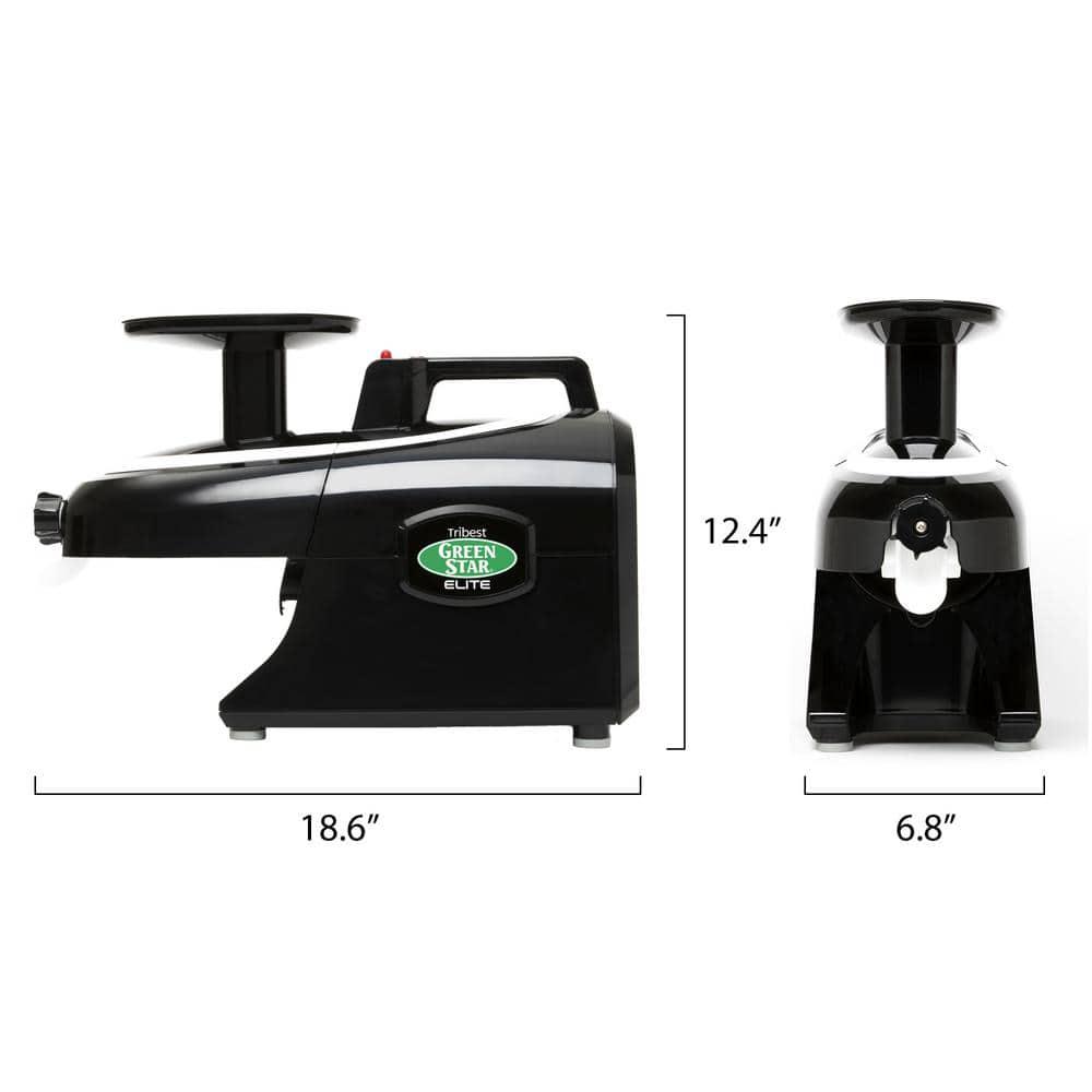 Tribest Greenstar Elite 24 fl oz Jumbo Twin Gear Black Masticating Juicer