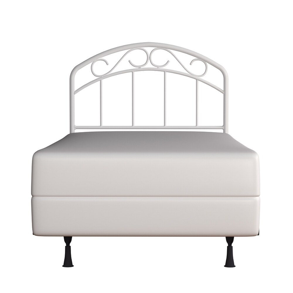 Hillsdale Furniture Jolie Metal Headboard with Arched Scroll Design and Frame