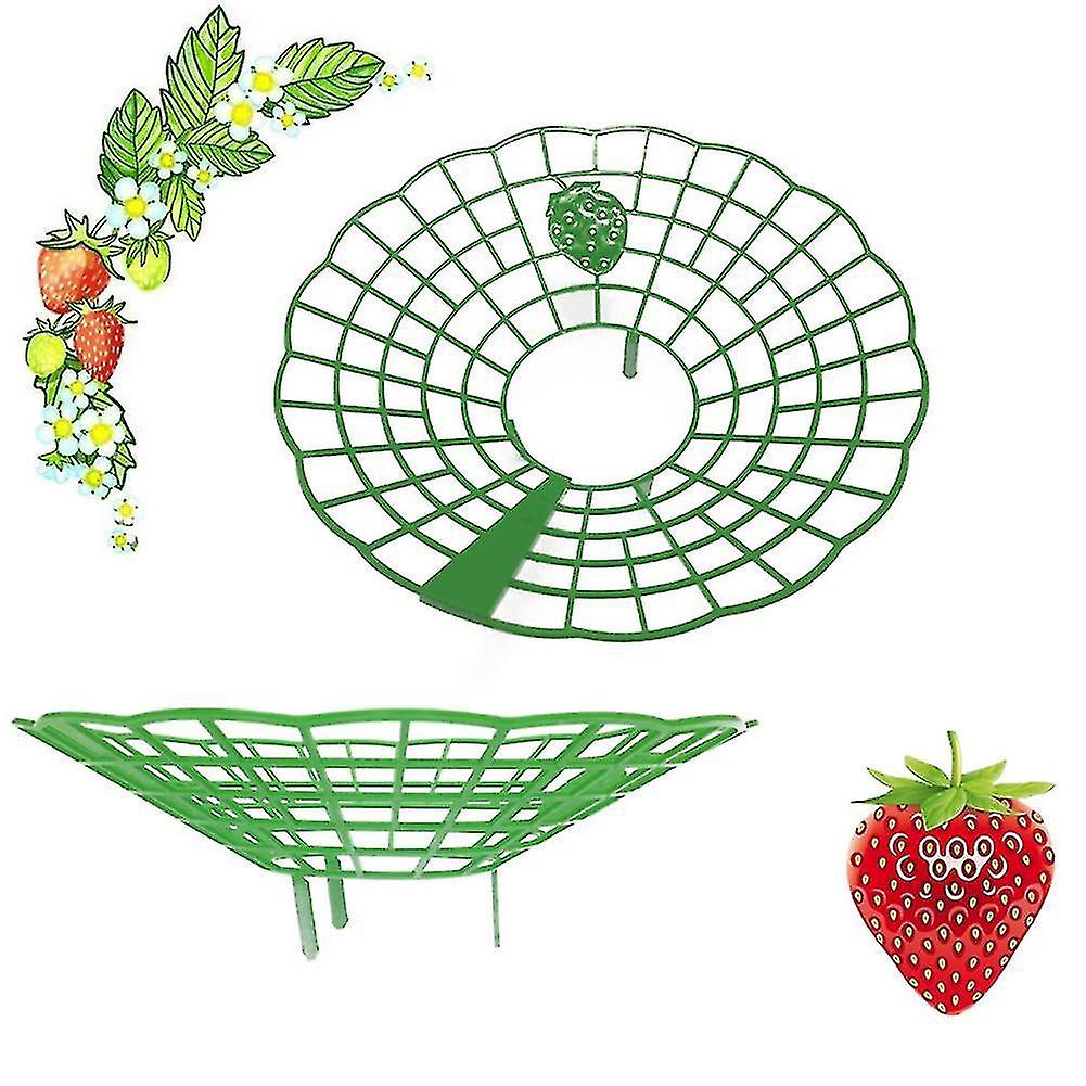 10pcs Strawberry Stand Green Climbing Trellis Lightweight Garden Tools Frame Holder Plant Plastic F