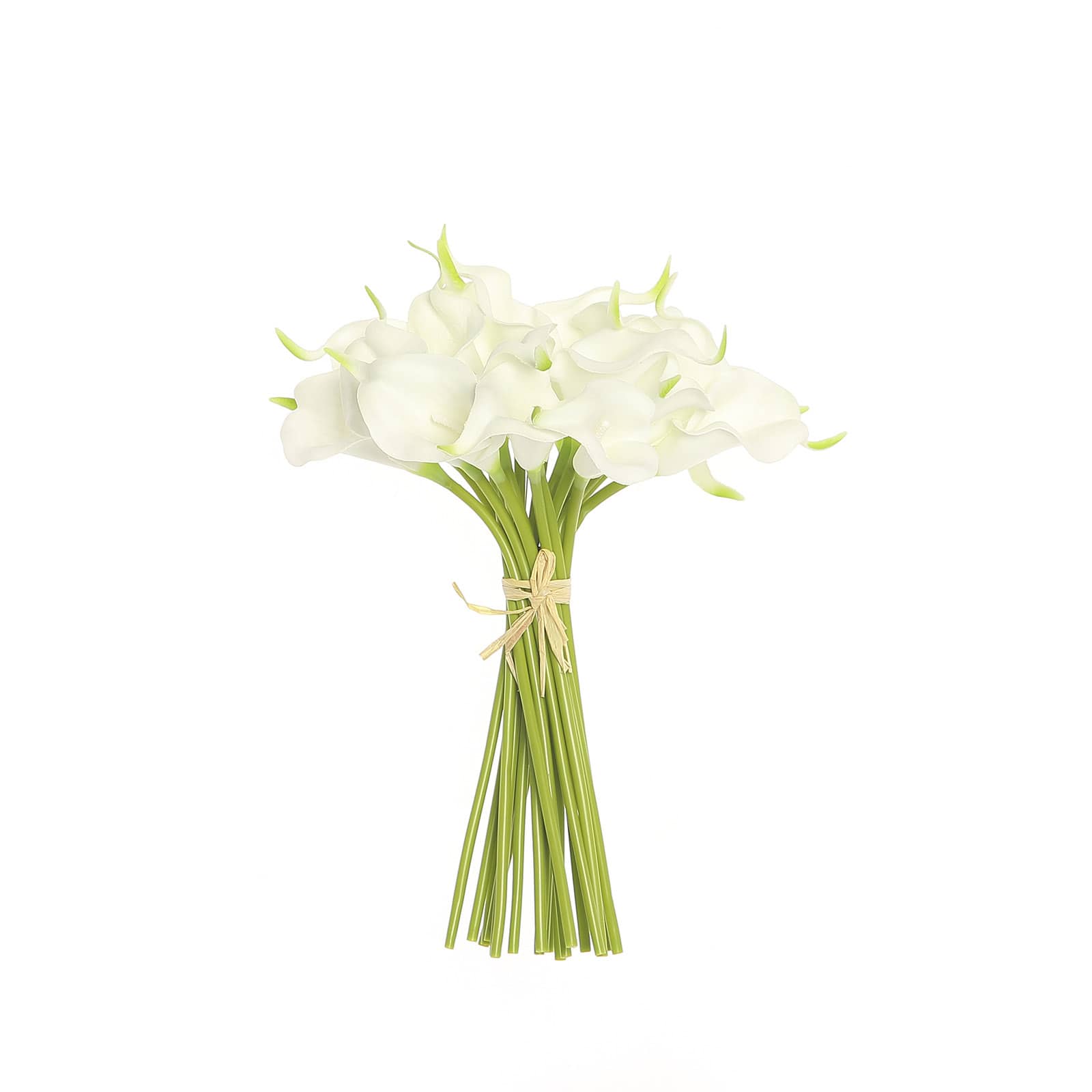 20 Stems White Artificial Poly Foam Calla Lily Flowers 14