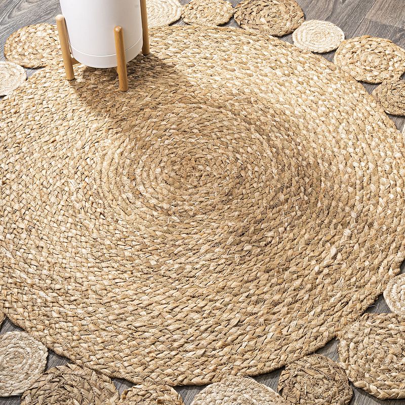 JONATHAN Y Eden Round Natural Jute Hippie Circle Rug