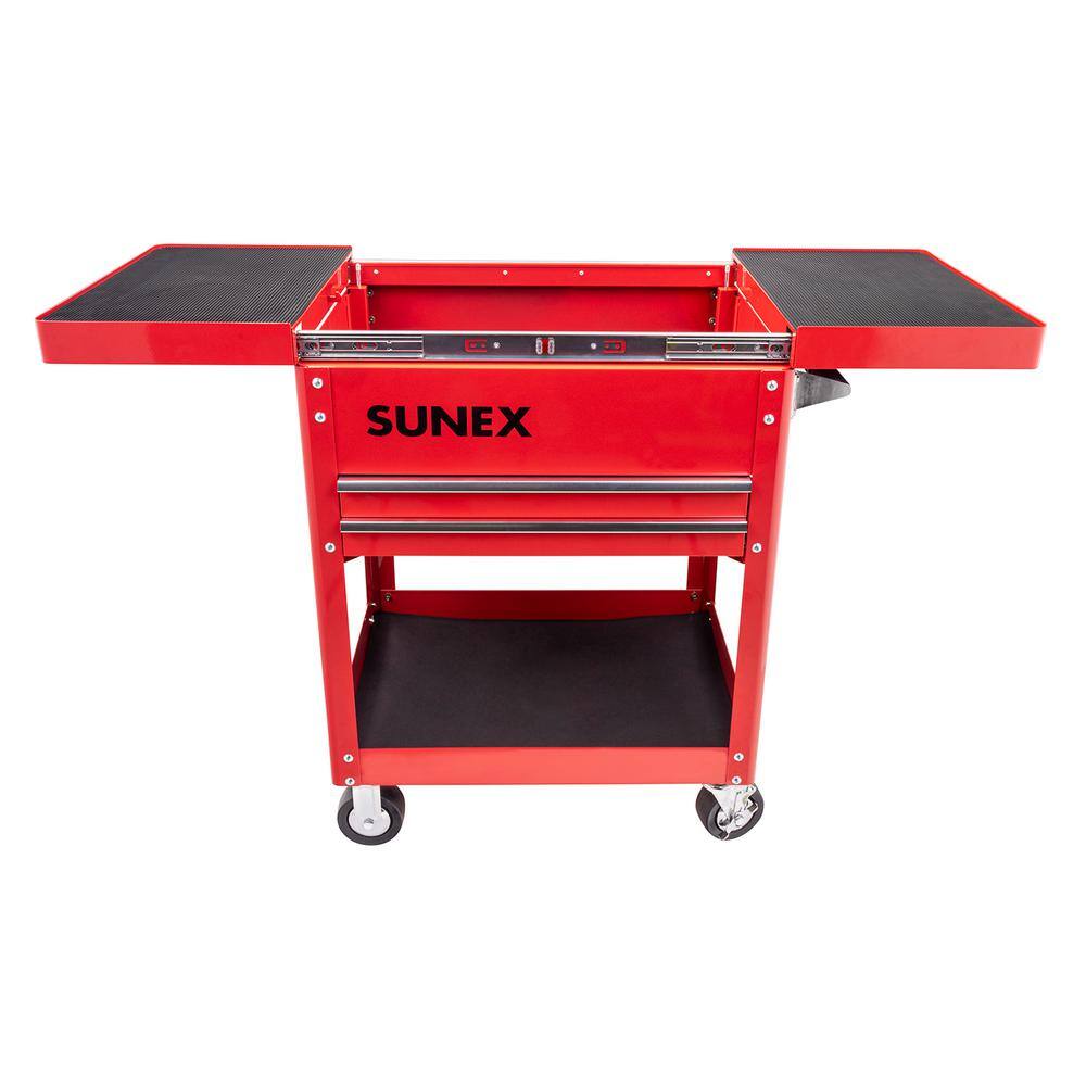 SUNEX TOOLS 23 in. Compact Slide Top Utility Cart - Red 8035R