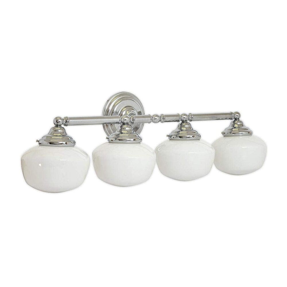 Triple Rounded Glass Light Fixture