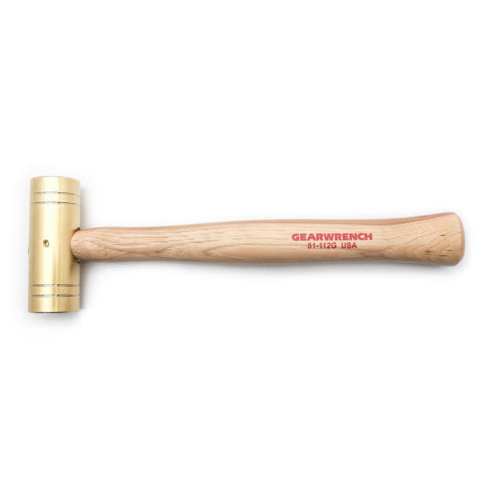 GEARWRENCH Hammer Brass with Hickory Handle 32 oz 81-112G from GEARWRENCH