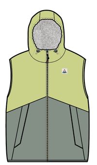 Moonlight Recycled Insulated Vest - Pistachio