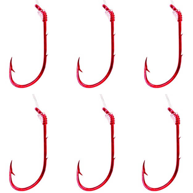 Eagle Claw Snelled Baitholder Hooks 6 pack