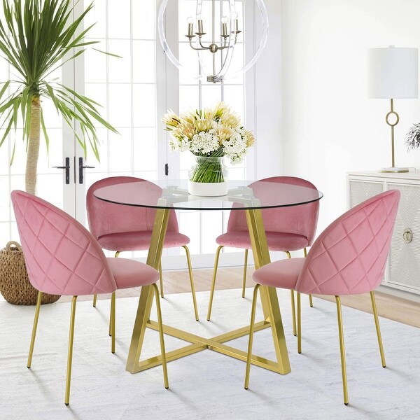 Modern Velvet Dining Chair (Set of 4 )