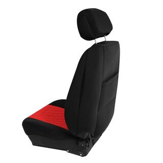 FH Group Neoprene Ultraflex 47 in. x 23 in. x 1 in. Diamond Patterned Seat Covers DMFB092102RED