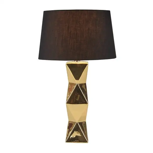 INK+IVY Kenlyn Geometric Ceramic Table Lamp