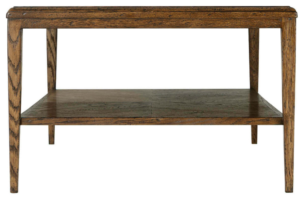 Modern Oak Coffee Table Dark Finish   Transitional   Coffee Tables   by English Georgian America  Houzz