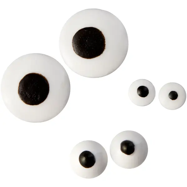 Wilton 2.75 oz Edible Black and White Candy Eyeball Sprinkles