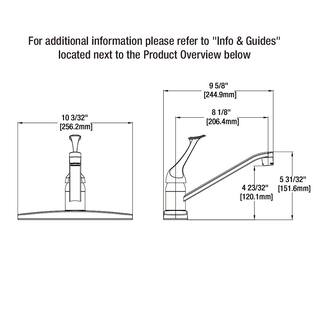 Glacier Bay Single-Handle Standard Kitchen Faucet in Stainless Steel HD67103W-0708D2